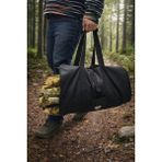 İroncaravan Odun Taşıma Çantası – Kalın Kumaşlı, Cırtlı Bağlama, Kamp , Outdoor , Karavan ve Şömine Için - Siyah