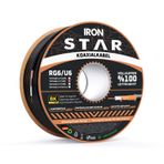 IRONSTAR 96 TEL FULL BAKIR ANTEN KABLOSU 100M SİYAH