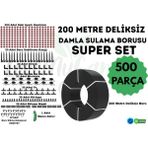 İrritime 200 METRE DELİKSİZ DAMLA SULAMA BORUSU VE SUPER SULAMA SETİ