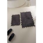 İrya Alya %100 Pamuk Antrasit 40x60+60x90 Banyo Paspası
