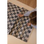 İrya Checker Denim Kilim Ekru/İndigo 80x150