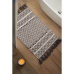 İrya King %100 Pamuk Banyo Paspası Siyah 60x90