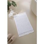 İrya Lavish Beyaz 50x70 cm %100 Pamuk El Örgüsü Banyo Paspası