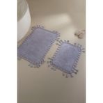 Irya Lorna 2’li Takım Banyo Paspası %100 Pamuk 40x60 + 60x90 Lila - Mor