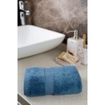 Irya Luxe %100 Pamuk Yüz Havlusu Petrol Mavi 50X90 - 50 x 90 cm