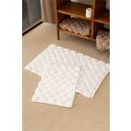 İrya Mellow 2’li Takım Banyo Paspası %100 Pamuk 40x60 + 60x90 Ekru