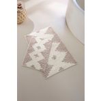 İrya Mistic %100 Pamuk Banyo Paspası 2'li Kahve 40x60 60x90