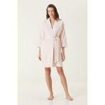 Irya Nera Kadın Bornoz Pembe - L - XL - Açık Pembe