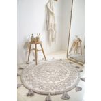 İrya Pina %100 Pamuk Banyo Paspası White / Grey 100x100