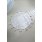 İrya Pina Banyo Paspası White / Brown 100x100