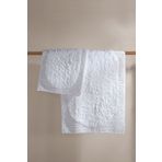 İrya Plush %100 Pamuk Banyo Paspası Beyaz 40x60+60x90
