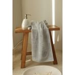 İrya Sedef Bambu Nakışlı El Havlusu 50X90 cm - 50 x 90 cm - Gri