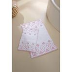 Irya Sherry 2’li Takım Banyo Paspası %100 Pamuk 40x60 + 60x90 Pembe - Renkli