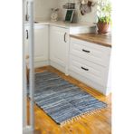 İrya Striped Denim Kilim Ekru/İndigo 80x150