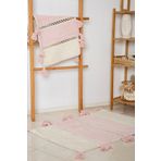 İrya Venüs %100 Pamuk 2'li Gül Kurusu 40x60+60x90 Banyo Paspası