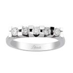 İryum Mücevher PY4844-2 18 Ayar 0.44 ct E-FVS Pırlanta Beş Taş Yüzük