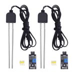 IS 2 Set Dirençli Toprak Nem Ölçer, Icstation Toprak Higrometre Sensör Test Kiti, Korozyona Dirençli Probu, Arduino Bahçe Bitki Bakımı için Dijital Analog Sinyal Çıkışı, Otomatik Sulama Stemi