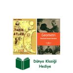 İş Bankası Kültür Yayınları Açıklamalı Tarih Atlası + Geometri + Dünya Klasiği Hediye