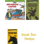 İş Bankası Kültür Yayınları Arkadaşım Kaptan + Dünyanın Merkezine Yolculuk + Siyah Inci Hediye - Hayır