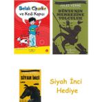 İş Bankası Kültür Yayınları Belalı Charlie ve Kedi Kapısı + Dünyanın Merkezine Yolculuk + Siyah Inci Hediye