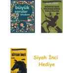 İş Bankası Kültür Yayınları Büyük Sorular Kitabım + Dünyanın Merkezine Yolculuk + Siyah Inci Hediye
