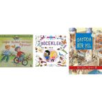 İş Bankası Kültür Yayınları Çağlar Bisiklet Sürmeyi Öğreniyor: Ilk Okuma Kitabım + 2 Kitap (Set)