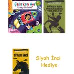 İş Bankası Kültür Yayınları Çalışkan Ayı - Uzay Roketi (Ciltli - Hareketli Kitap) + Dünyanın Merkezine Yolculuk + Siyah Inci Hediye