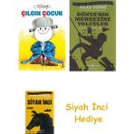İş Bankası Kültür Yayınları Çılgın Çocuk + Dünyanın Merkezine Yolculuk + Siyah Inci Hediye