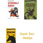 İş Bankası Kültür Yayınları Çizmeli Kedi: 1960 Andersen Ödülü + Dünyanın Merkezine Yolculuk + Siyah Inci Hediye