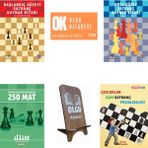 İş Bankası Kültür Yayınları Çocuklar Için Satranç Problemleri / Küçükler Şampiyonasından 250 Mat / 4 Kitap Set