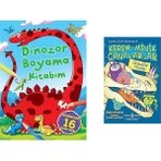 İş Bankası Kültür Yayınları Dinozor Boyama Kitabım: Boyanacak 16 Harika Resim + 1 Kitap Set