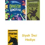 İş Bankası Kültür Yayınları Dinozor Komşular + Dünyanın Merkezine Yolculuk + Siyah Inci Hediye