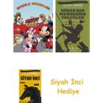 İş Bankası Kültür Yayınları Disney Mickey ve Çılgın Yarışçılar: Oyunlu Masallar + Dünyanın Merkezine Yolculuk + Siyah Inci Hediye