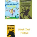İş Bankası Kültür Yayınları Gökyüzünde Neler Var? Boyama Kitaplarım 4 - 5 Yaş (Kapak Değişebilir) + Dünyanın Merkezine Yolculuk + Siyah Inci Hediye - Hayır