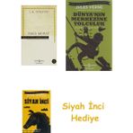 İş Bankası Kültür Yayınları Hacı Murat + Dünyanın Merkezine Yolculuk + Siyah Inci Hediye - Hayır