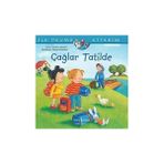 İş Bankası Kültür Yayınları Ilk Okuma Kitabım - Çağlar Tatilde + Uğurböceği Sevecen ile Salyangoz Tomurcuk 8 - Uzay Yolculuğu (Çıkartmalı) Set