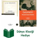 İş Bankası Kültür Yayınları Insan Neyle Yaşar? + Geometri + Dünya Klasiği Hediye - Hayır
