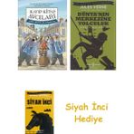 İş Bankası Kültür Yayınları Kayıp Kitap Avcıları 2 - Dört Buçuk Silahşörler + Dünyanın Merkezine Yolculuk + Siyah Inci Hediye