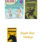 İş Bankası Kültür Yayınları Kodlamalı Eğitici Boyama Kitabı 4-5 Yaş (2 Kitap Takım): 1. ve 2. Seviye (Kapak Değişebilir) + Dünyanın Merkezine Yolculuk + Siyah Inci Hediye