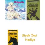 İş Bankası Kültür Yayınları Köpük ile Pıtır + Dünyanın Merkezine Yolculuk + Siyah Inci Hediye - Hayır
