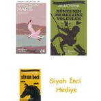 İş Bankası Kültür Yayınları Martı: Modern Klasikler Serisi + Dünyanın Merkezine Yolculuk + Siyah Inci Hediye - Hayır