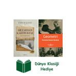 İş Bankası Kültür Yayınları Mezardan Kartpostal + Geometri + Dünya Klasiği Hediye