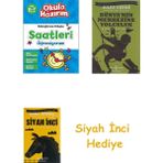 İş Bankası Kültür Yayınları Okula Hazırım Saatleri Öğreniyorum + Dünyanın Merkezine Yolculuk + Siyah Inci Hediye