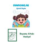 İş Bankası Kültür Yayınları Oyuncaklar – Eğlenceli Boyama + Yapışkanlı Not Kağıdı
