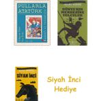İş Bankası Kültür Yayınları Pullarla Atatürk: Hayatı ve Mücadelesi (Ciltli): (1881-1938) + Dünyanın Merkezine Yolculuk + Siyah Inci Hediye