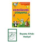 İş Bankası Kültür Yayınları Rengârenk Dünyamız – Boyama Kitaplarım 3-4 Yaş + Yapışkanlı Not Kağıdı
