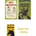 İş Bankası Kültür Yayınları Riot Biraderler 2 - Tükürüklü ve Tehlikeli Mary Amato + Dünyanın Merkezine Yolculuk + Siyah Inci Hediye