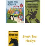 İş Bankası Kültür Yayınları Sherlock Holmes Gibi Düşün + Dünyanın Merkezine Yolculuk + Siyah Inci Hediye