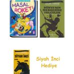 İş Bankası Kültür Yayınları Timaş Çocuk Yayınları Masal Roketi - Masallarla Değer Eğitimi (Fleksi Kapak) + Dünyanın Merkezine Yolculuk + Siyah Inci Hediye