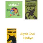İş Bankası Kültür Yayınları Tonton Tonki ile Şekiller + Dünyanın Merkezine Yolculuk + Siyah Inci Hediye